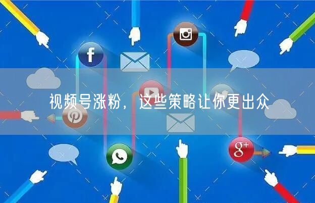 视频号涨粉，这些策略让你更出众