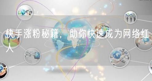 快手涨粉秘籍，助你快速成为网络红人